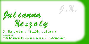 julianna meszoly business card